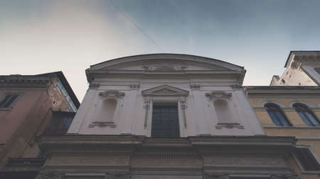 rome vista roman view roofs roof rome italy italyの写真素材