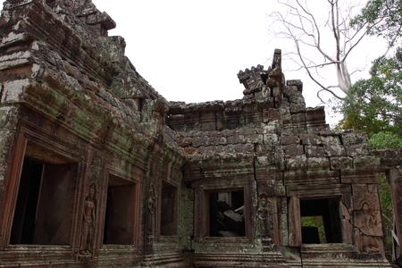 Banteay Kedi Temple in Angkor Siem Reap Cambodiaの写真素材