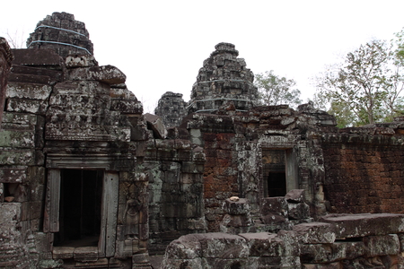 Banteay Kedi Temple in Angkor Siem Reap Cambodiaの写真素材