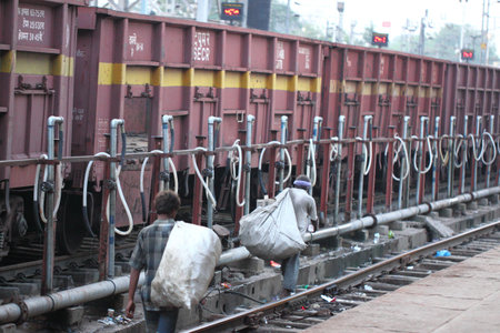 India train station