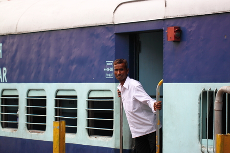 India street view  train, stationのeditorial素材