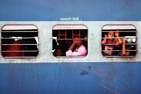 India street view  train, stationのeditorial素材
