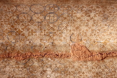 Sulamani,Ancient fresco painting of Buddha, Sulamani Temple, Bagan,の写真素材