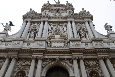 church near San Marco square, Venice Italyの写真素材