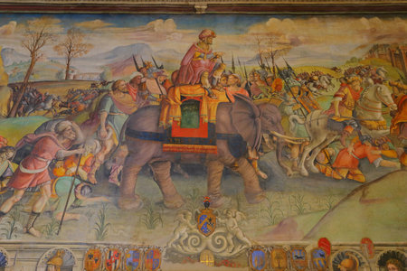 Antique works of art in the Capitoline Museum. Capitoline Hill - ROME, ITALYのeditorial素材