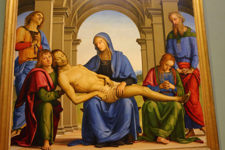 paintings on display at the Uffizi Gallery (Galleria degli Uffizi), Florence, Italy