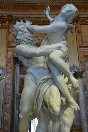 Rape of Proserpine , Galleria Borghese, Rome, Italyのeditorial素材