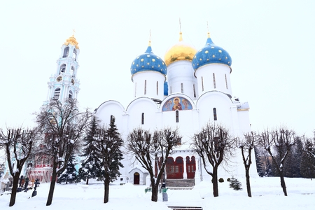The Holy Trinity-St. Sergius Lavra Sergiev Posad Moscow district Russia.の写真素材
