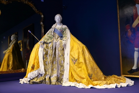 Interior of Catherine Palace a Rococo palace in Tsarskoye Selo Saint Petersburg Russiaのeditorial素材