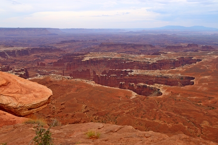 Grand View Point, Island in the sky district, Canyonlands National Park in Utahの写真素材