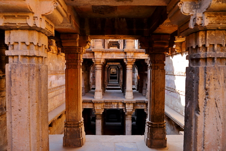 Adalaj Stepwell is a Hindu building in the village of Adalaj near Ahmedabad in the Indian state of Gujarat.のeditorial素材