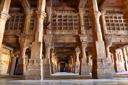 Jama Masijd mosque in Makaraba, Ahmedabad in the Indian state of Gujaratのeditorial素材