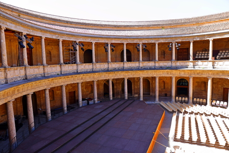 beautiful Moorish Style design of Alhambra Granada - Andalusia, Spain, Europeのeditorial素材