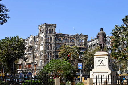 MUMBAI, INDIA - February 7, 2019: City views of Mumbai, the financial, commercial and entertainment capital of Indiaのeditorial素材