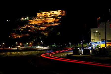 The Thirteen Levels, the old copper refinery ruins is also called âthe Potala Palace of Mountain Mines in Taipei Taiwanの写真素材