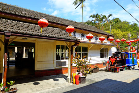 Jingtong Station, Pingxi Railway line, a popular destination in New Taipei City Taiwan