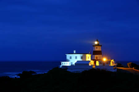 Fuguijiao Lighthouse, 1800s lighthouse at the northern most point of Taiwan coastline.の写真素材
