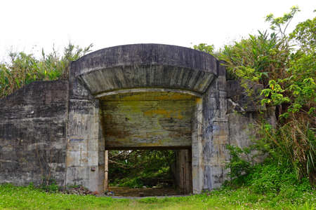 Old bunker at 77 highland in Hualien Taiwanのeditorial素材