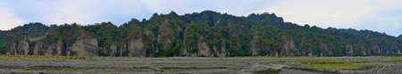 Panoramic Little Huangshan (xiaohuangshanand) alongside with Beinan creek at taitung, taiwanの写真素材