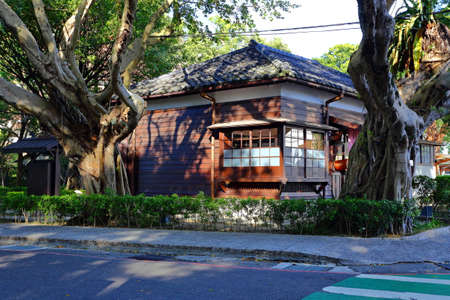 Bushido Hall Daxi Wood Art museum, in Daxi District, Taoyuan City, Taiwan.のeditorial素材