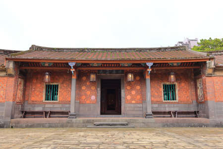 Lin family garden with elegant mansion and classic Chinese garden architectures in Banqiao District, New Taipei City, Taiwanのeditorial素材