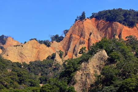 Huoyanshan Nature Reserve, Beautiful landscape at Miaoli Sanyi, Taiwan