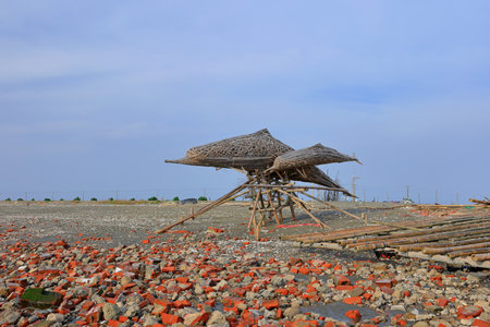Shoudao in Baishui Lake (Baishuihu) at Chiayi County, Dongshi Township, Taiwanの写真素材