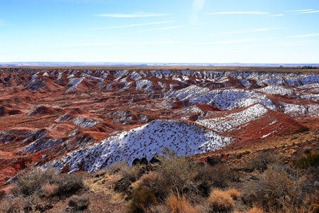 Painted Desert in Arizona, USA. Painted Desert is an area of the United States.の写真素材