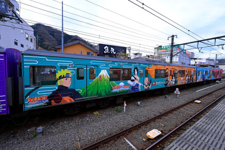 Nagano train station. Nagano is the capital and largest city of Japan.の写真素材
