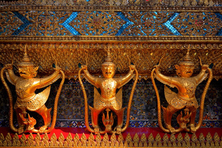 Garuda in Wat Phra Kaew, Bangkok, Thailand.の写真素材