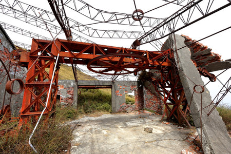Beautiful landscape of Hehuanshan North Peak Trail at Hehuanshan National Forest Recreation Area in Nantou Taiwan,の写真素材