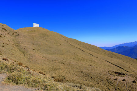 Beautiful landscape of Hehuanshan North Peak Trail at Hehuanshan National Forest Recreation Area in Nantou Taiwan,の写真素材