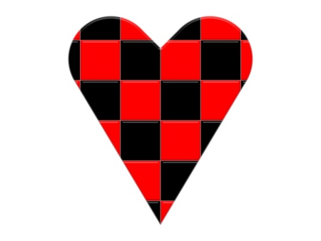 The playing card suit - heartsの写真素材