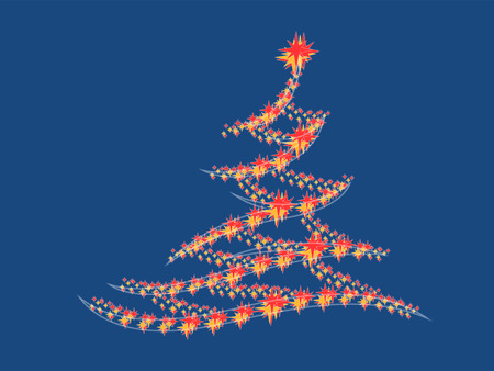 Symbolic image of the Christmas treeの写真素材