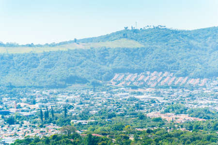Panoramic view of the city of Santa Teclaの写真素材