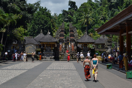 Balinese Hindu Temple in Indonesia and it's artistic statue/designのeditorial素材