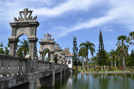 The water palace of Karangasem, Bali, Indonesiaのeditorial素材