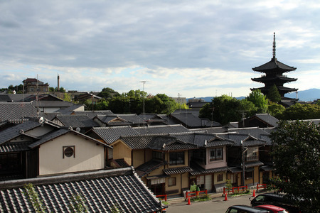 The residential (and traditional) area of Kyoto, Japan. Pic was taken in August 2017.のeditorial素材