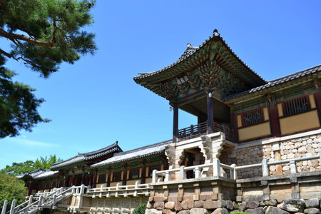 Outside of Bulguksa in Korea. Pic was taken in August 2017.のeditorial素材