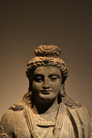 The statue of Indian-style Buddha. Pic was taken in August 2017のeditorial素材