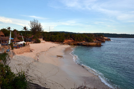The beach in Bali, Indonesia. The paradise island famous for its nature and culture. Pic was taken in January 2016.のeditorial素材