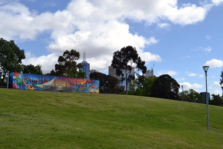 The view around Royal Botanic Garden, Melbourne, Australia. Pic was taken in September 2016.のeditorial素材
