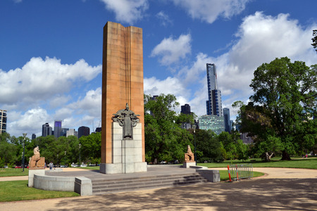 The view around Royal Botanic Garden, Melbourne, Australia. Pic was taken in September 2016.のeditorial素材