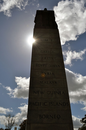 Closer to the Shrine of Remembrance, a war memorial in Melbourne, Australia. Pic was taken in September 2016.のeditorial素材