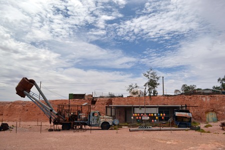 The mining activity (and museum) around Coober Pedy, Central Australia. Pic was taken in November 2016.のeditorial素材