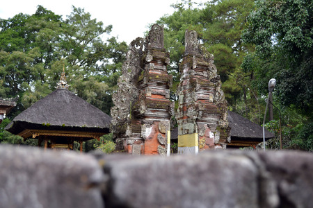 The temple (called "pura" in Balinese) around Ubud in Bali. Just like other places in the island, it's full of Hindu temples. Pic was taken in May 2017.の写真素材