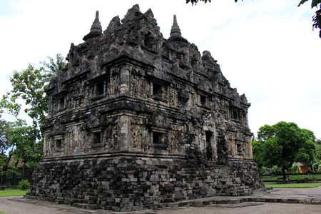 Jogjakarta in Indonesia has dozens temples (beside the popular Borobudur and Prambanan). This one is Candi Sari Temple. Pic was taken in November, 2017.のeditorial素材