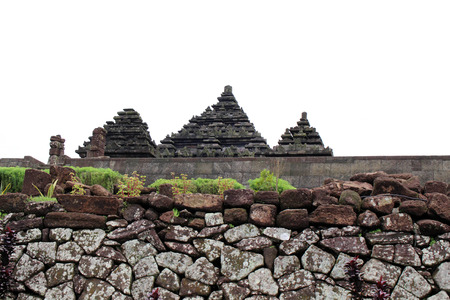 Jogjakarta in Indonesia has dozens temples (beside the popular Borobudur and Prambanan). This one is Candi Ijo Temple. Pic was taken in November, 2017.の写真素材