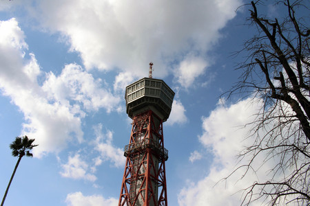 Hakata Port Tower, around Fukuoka Harbor.のeditorial素材
