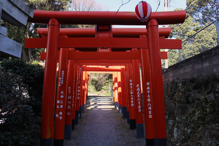 Translation: around "Atago Jinja", famous for fire-protection in Fukuoka, Japan. Taken in February 2018.のeditorial素材